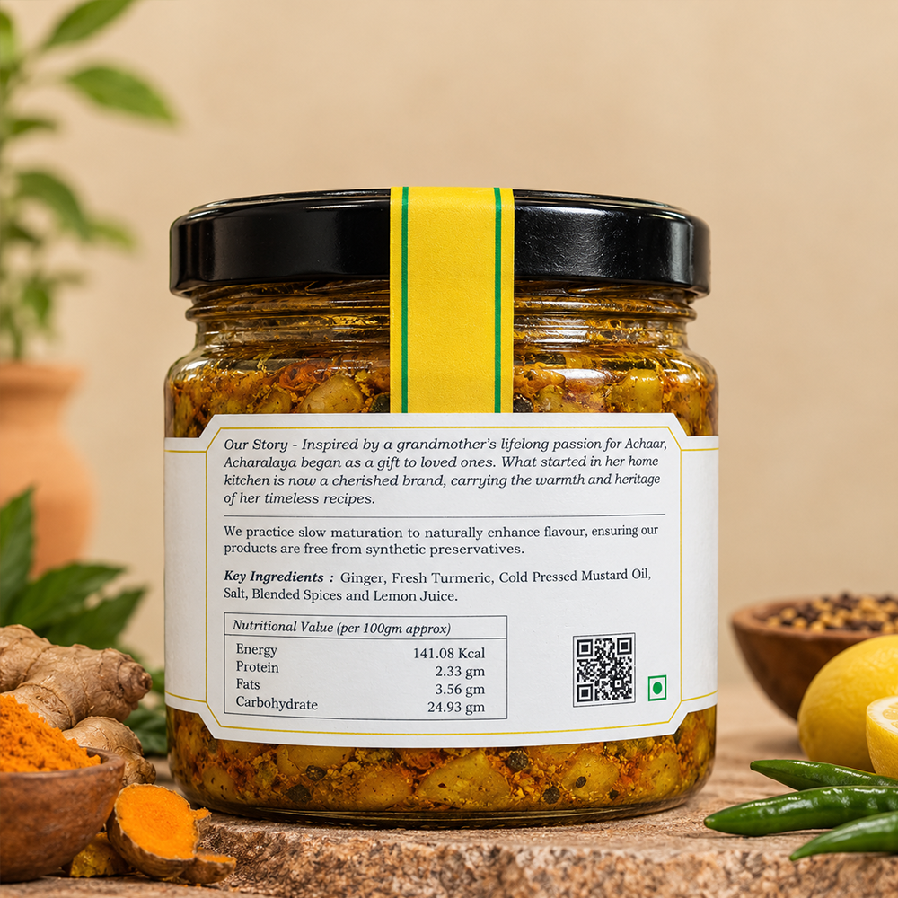 Kachi Haldi Adrak Achaar