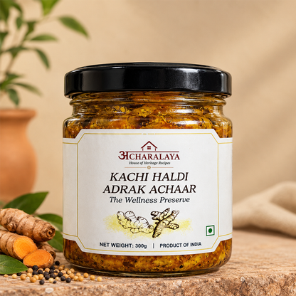 Kachi Haldi Adrak Achaar